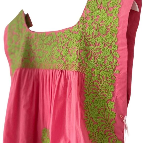 J. Marie Pink Floral Embroidered Sleeveless Tunic Blouse Women's Small casual - Picture 16 of 16
